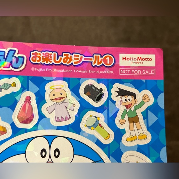 Hotto Motto Doraemon Sticker Sheet Holographic Shiny Japan Exclusive Official - Picture 3 of 6